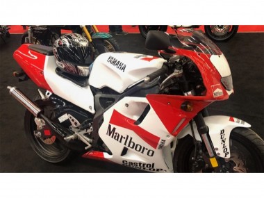 1991-1994 Yamaha TZR250 3XV Motorcycle Fairings - White Red Marlboro Castrol Dunlop Canada for Sale