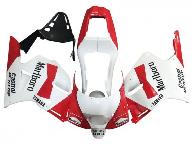 1991-1994 Yamaha TZR250 3XV Motorcycle Fairings - White Red Marlboro Castrol Dunlop Canada for Sale