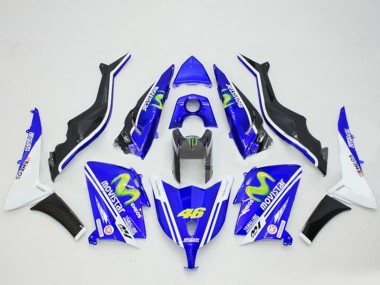 2012-2014 Yamaha TMAX530 Motorcycle Fairings - Blue Black White ENEOS MoviStar Yamalube 46 Canada for Sale