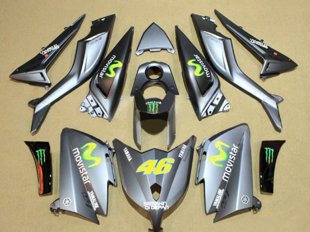 2012-2014 Yamaha TMAX530 Motorcycle Fairings - Grey Semakin Didepan MoviStar Yamalube 46 Canada for Sale