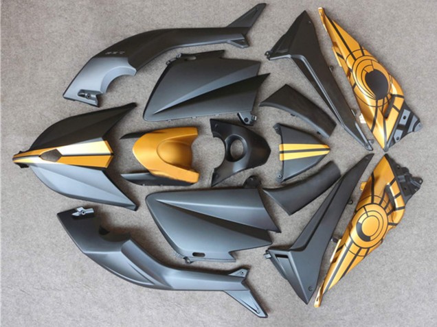 2012-2014 Yamaha TMAX530 Motorcycle Fairings - Matte Black Gold Canada for Sale