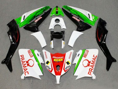 2012-2014 Yamaha TMAX530 Motorcycle Fairings - White Red Green Pramac Fiamm Canada for Sale