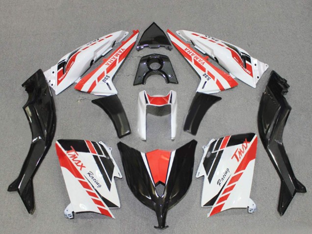 2012-2014 Yamaha TMAX530 Motorcycle Fairings - White Red Black Racing Canada for Sale