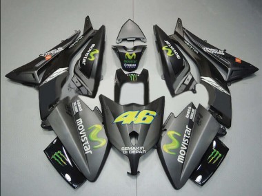 2012-2014 Yamaha TMAX530 Motorcycle Fairings - Matte Black MoviStar ENEOS Yamalube Monster 46 Canada for Sale