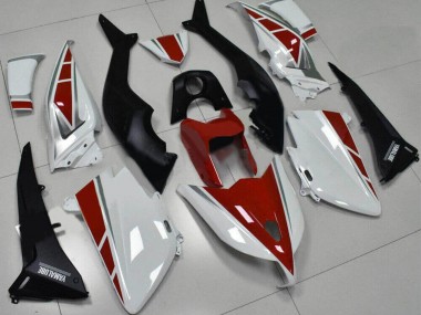 2012-2014 Yamaha TMAX530 Motorcycle Fairings - White Red Silver Yamalube Canada for Sale