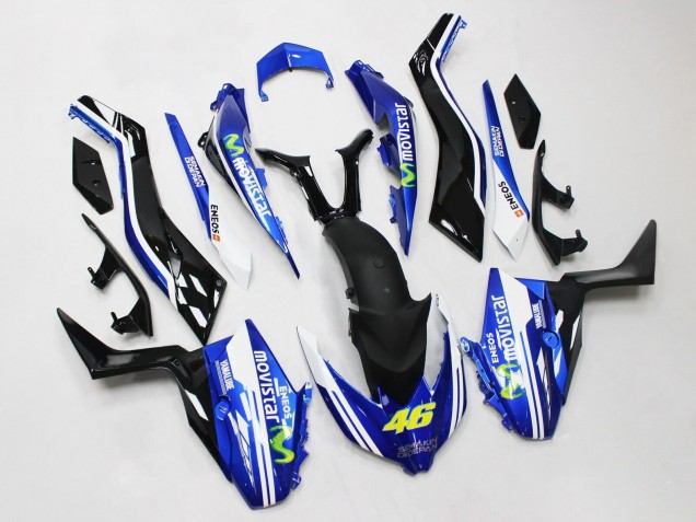 2017-2021 Yamaha XMAX300 Motorcycle Fairings - Blue Black MoviStar ENEOS Yamalube 46 Canada for Sale