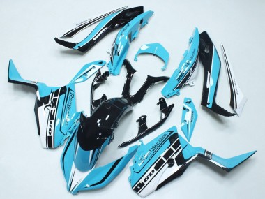 2017-2021 Yamaha XMAX300 Motorcycle Fairings - Sky Blue Glossy Black Canada for Sale