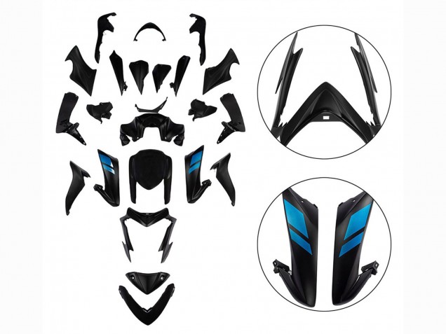 2015-2020 Suzuki GSX-S 1000 Motorcycle Fairings - Black with Blue Canada for Sale