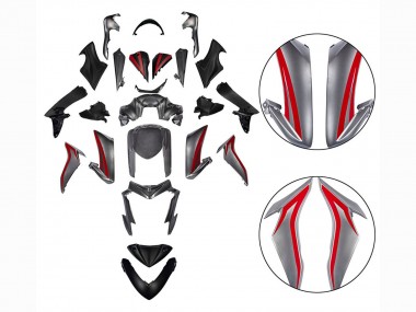 2015-2020 Suzuki GSX-S 1000 Motorcycle Fairings - Red Silver Canada for Sale