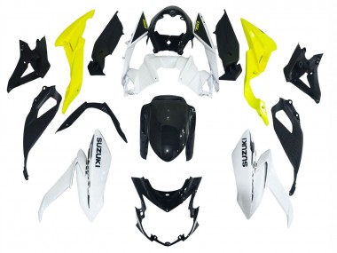 2017-2022 Suzuki GSX-S 750 Motorcycle Fairings - White Yellow Canada for Sale