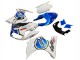 2003-2013 Suzuki SV650 Motorcycle Fairings - White Blue Lucky Strike Motul Canada for Sale