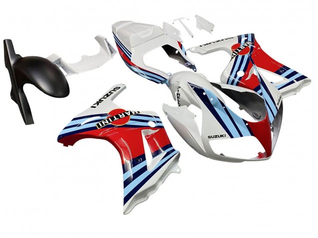 2003-2013 Suzuki SV650 Motorcycle Fairings - White Red Blue Martini Canada for Sale