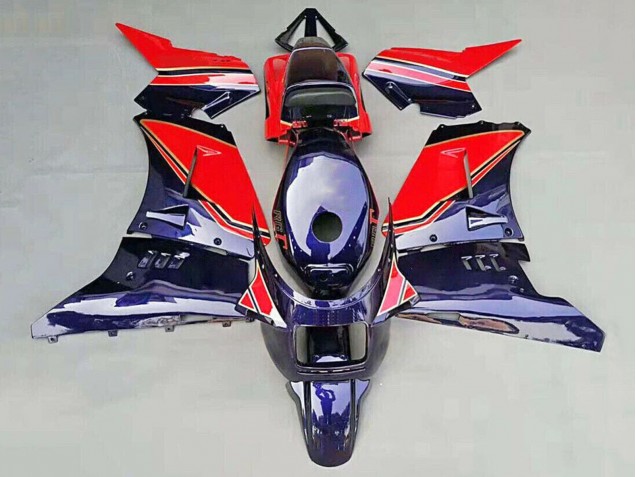1984-1987 Suzuki RG400 RG500 RG400/500 Motorcycle Fairings - Glossy Dark Blue Red Canada for Sale