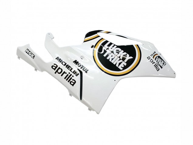 2003-2006 Aprilia RSV1000 Motorcycle Fairings - White Black Lucky Strike Motul Michelin Canada for Sale