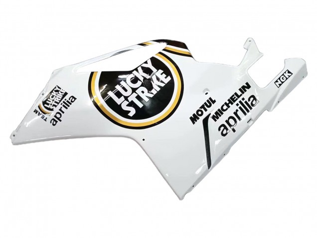2003-2006 Aprilia RSV1000 Motorcycle Fairings - White Black Lucky Strike Motul Michelin Canada for Sale