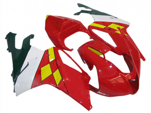 2003-2006 Aprilia RSV1000 Motorcycle Fairings - Red Yellow White Canada for Sale