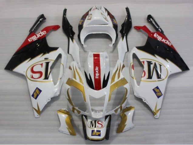 2003-2006 Aprilia RSV1000 Motorcycle Fairings - White Gold Red Black Canada for Sale