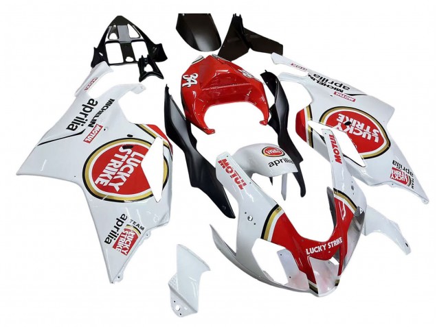 2003-2006 Aprilia RSV1000 Motorcycle Fairings - White Red Lucky Strike Motul 34 Canada for Sale