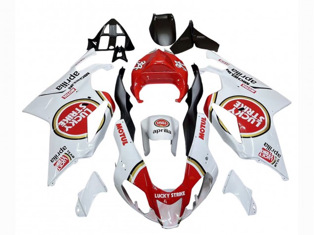 2003-2006 Aprilia RSV1000 Motorcycle Fairings - White Red Lucky Strike Motul 34 Canada for Sale