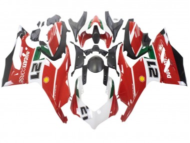 2020-2024 Ducati Panigale V2 Motorcycle Fairings - White Red Green Matte Black Corse 21 Canada for Sale