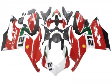 2020-2024 Ducati Panigale V2 Motorcycle Fairings - White Red Green Matte Black Corse 21 Canada for Sale