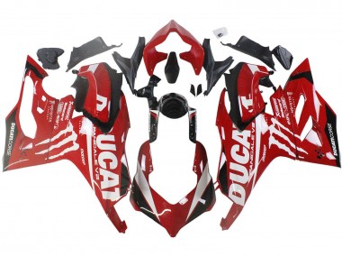 2020-2024 Ducati Panigale V2 Motorcycle Fairings - Red Glossy Black Monster Corse Canada for Sale