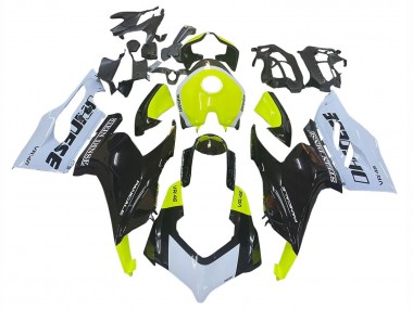 2020-2024 Ducati Panigale V2 Motorcycle Fairings - White Lime Green Glossy Black Stein Dinse VR 46 Canada for Sale