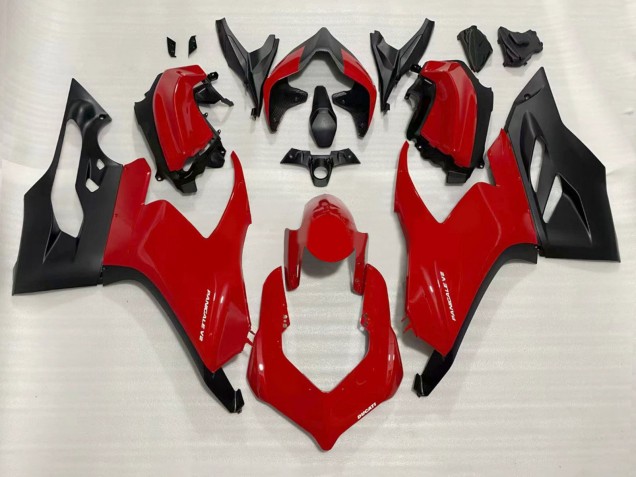 2020-2024 Ducati Panigale V2 Motorcycle Fairings - Red Matte Black Canada for Sale