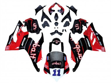2018-2019 Ducati Panigale V4 V4S Motorcycle Fairings - Red Glossy Black Aruba 11 Canada for Sale
