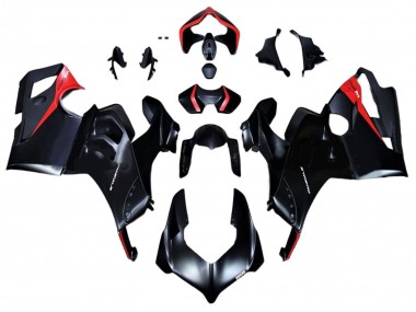 2020-2021 Ducati Panigale V4 V4S Motorcycle Fairings - Glossy Black Red Canada for Sale