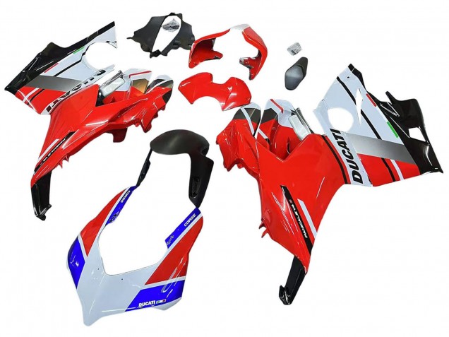 2018-2019 Ducati Panigale V4 V4S Motorcycle Fairings - White Silver Red Glossy Black Canada for Sale