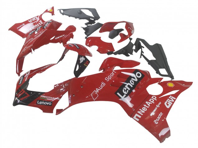 2020-2021 Ducati Panigale V4 V4S Motorcycle Fairing - Red Glossy Black Lenovo 117 Canada for Sale