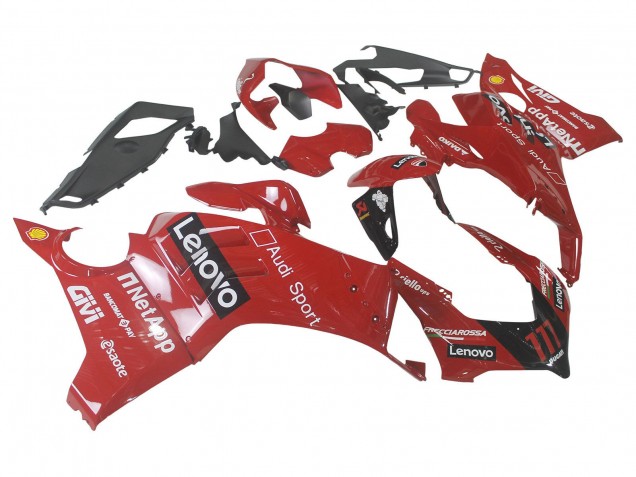 2020-2021 Ducati Panigale V4 V4S Motorcycle Fairing - Red Glossy Black Lenovo 117 Canada for Sale