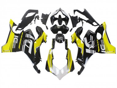 2020-2021 Ducati Panigale V4 V4S Motorcycle Fairings - Yellow White Glossy Black Canada for Sale
