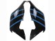 2005-2010 BMW K1200S Motorcycle Fairings - Glossy Black Matte Black Blue Lines Canada for Sale
