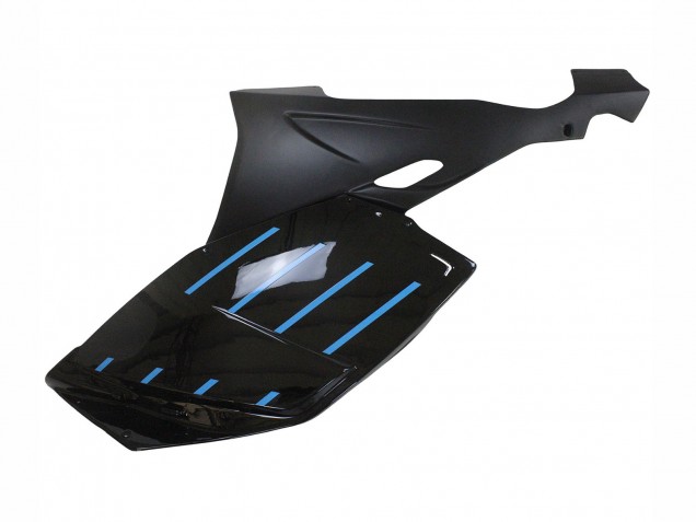 2005-2010 BMW K1200S Motorcycle Fairings - Glossy Black Matte Black Blue Lines Canada for Sale