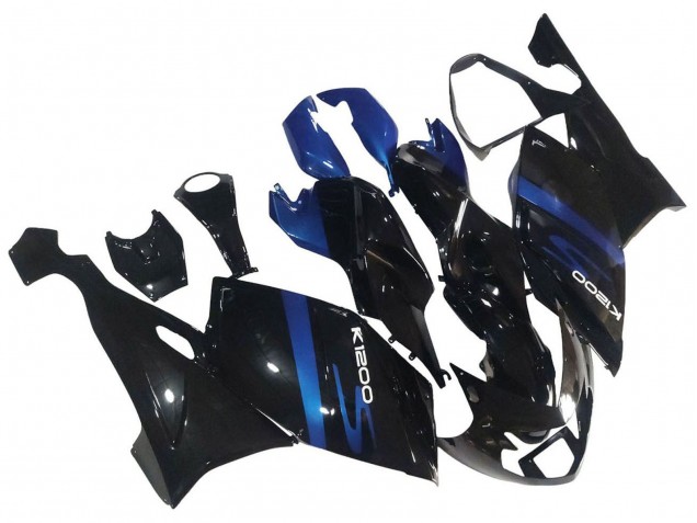 2005-2010 BMW K1200S Motorcycle Fairings - Blue Glossy Black Canada for Sale