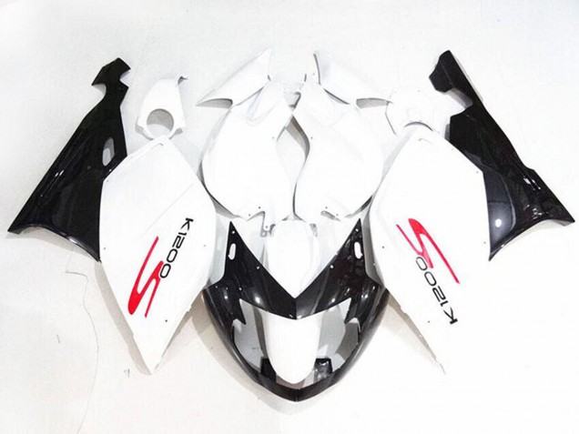 2005-2010 BMW K1200S Motorcycle Fairings - White Glossy Black Canada for Sale