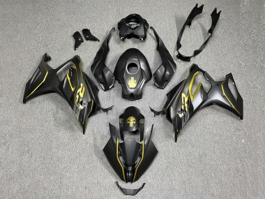 2023-2024 BMW S1000RR Motorcycle Fairings - Gold Black Carbon Fiber Canada for Sale