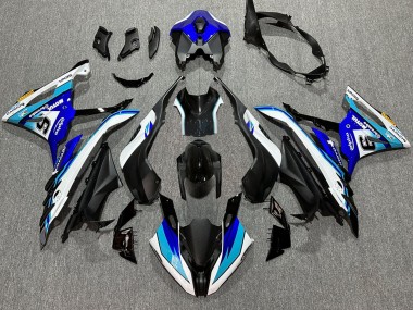 2023-2024 BMW S1000RR Motorcycle Fairings - White Blue Matte Black Motul Canada for Sale