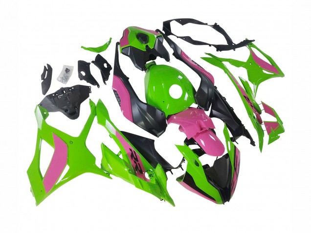 2023-2024 BMW S1000RR Motorcycle Fairings - Pink Green Black Canada for Sale