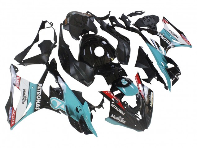 2023-2024 BMW S1000RR Motorcycle Fairings - Light Blue Matte Black Petronas Canada for Sale