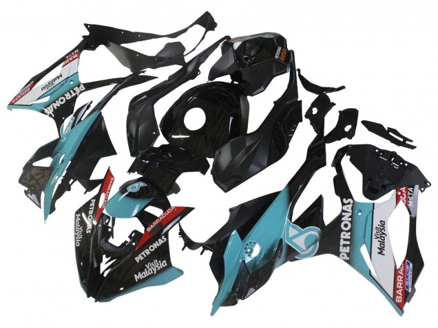 2023-2024 BMW S1000RR Motorcycle Fairings - Light Blue Matte Black Petronas Canada for Sale