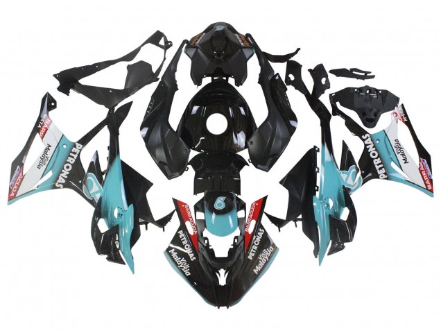 2023-2024 BMW S1000RR Motorcycle Fairings - Light Blue Matte Black Petronas Canada for Sale