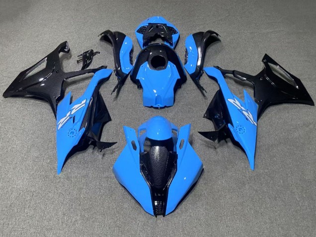 2019-2022 BMW S1000RR Motorcycle Fairings - Blue Black Carbon Fiber Canada for Sale
