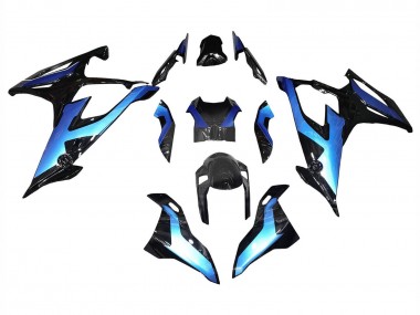 2019-2022 BMW S1000RR Motorcycle Fairings - Black Gradient Blue Canada for Sale