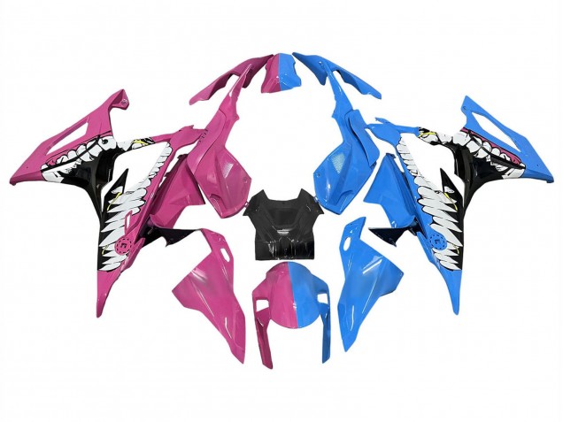 2019-2022 BMW S1000RR Motorcycle Fairings - Deep Pink Blue Shark Canada for Sale