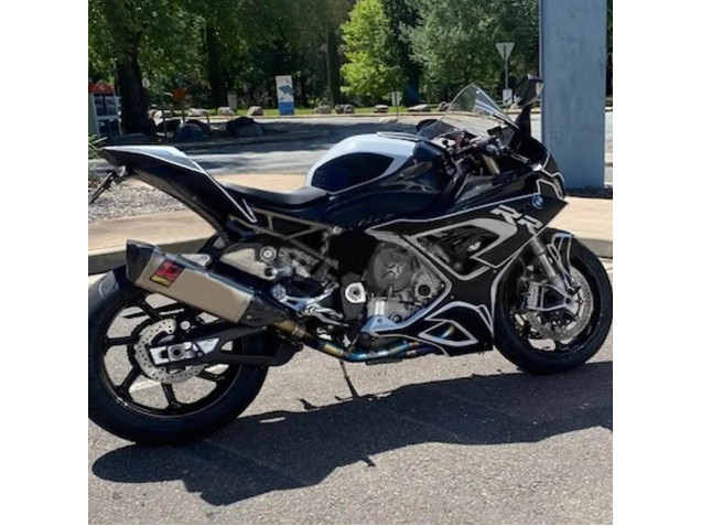2019-2022 BMW S1000RR Motorcycle Fairings - Black White Canada for Sale