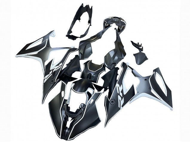 2019-2022 BMW S1000RR Motorcycle Fairings - Black White Canada for Sale