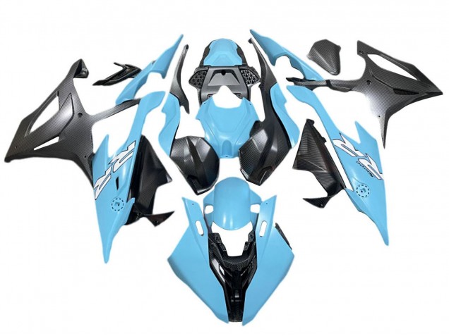 2019-2022 BMW S1000RR Motorcycle Fairings - Blue Matte Black White Canada for Sale